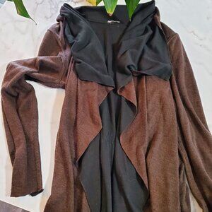 Reversible Cardigan Black & Brown Cardigan size XL